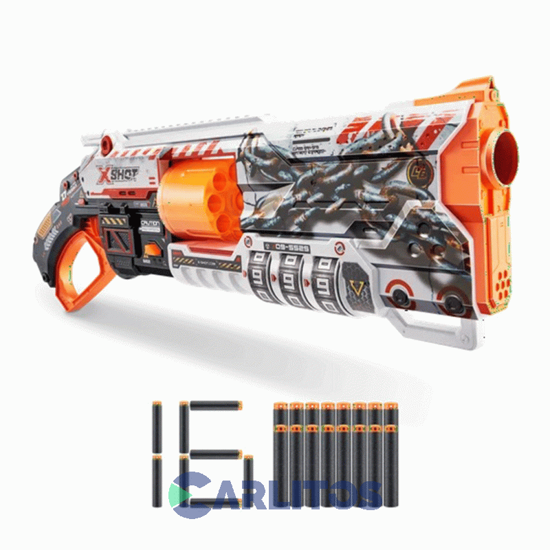 Pistola Lanza Dardos X-shot Zuru Skins Lock Blaster 7636