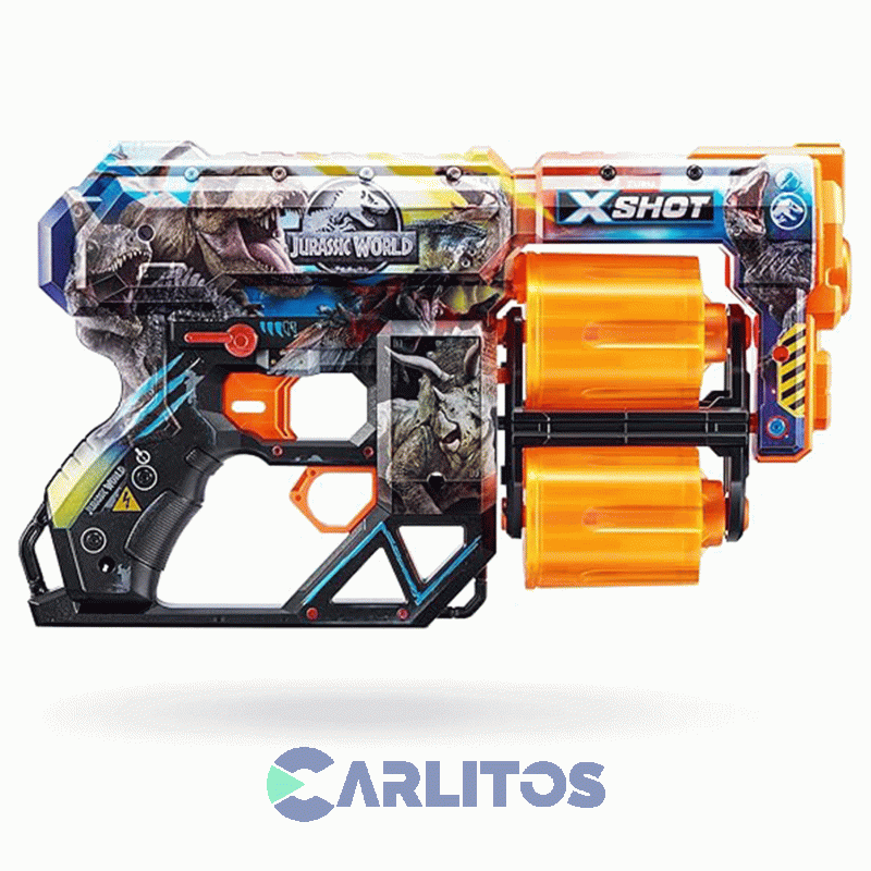 Pistola Lanza Dardos X-shot Zuru Skins Dread Blaster Jurassic Park 7578