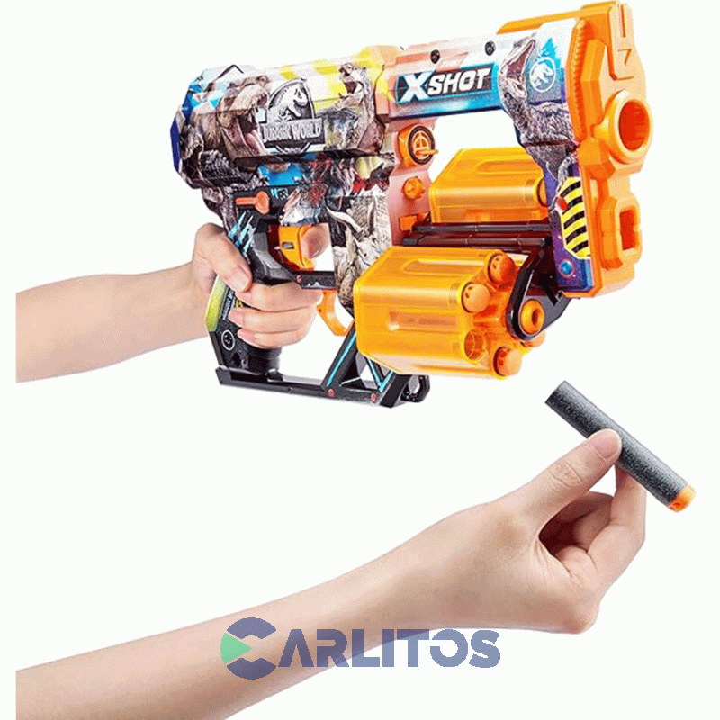 Pistola Lanza Dardos X-shot Zuru Skins Dread Blaster Jurassic Park 7578
