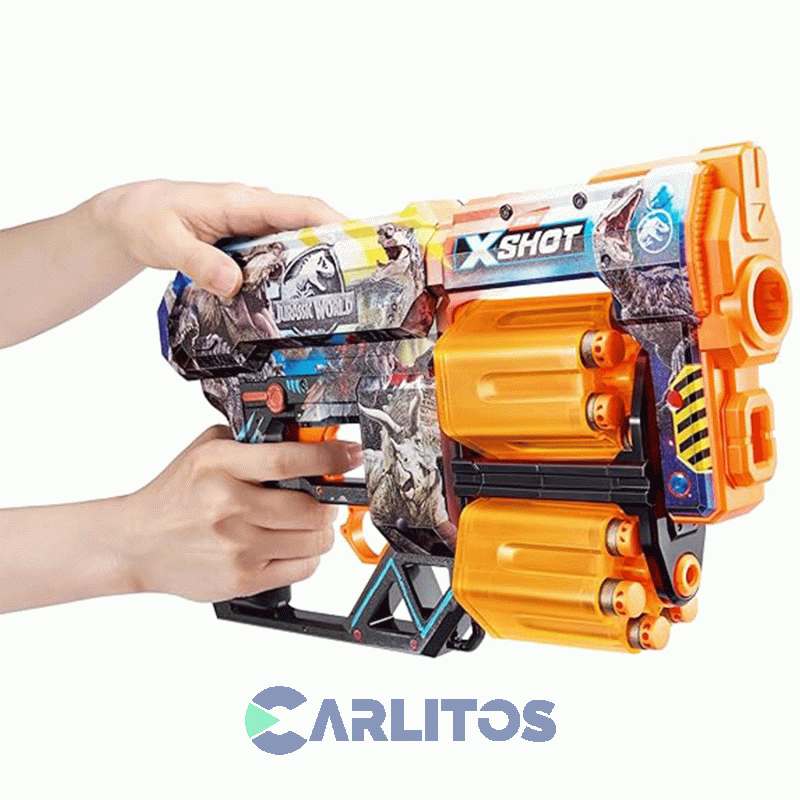 Pistola Lanza Dardos X-shot Zuru Skins Dread Blaster Jurassic Park 7578