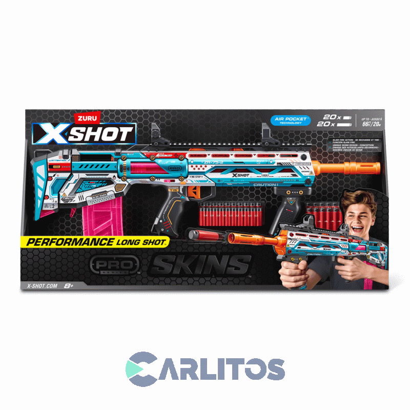Pistola Lanza Dardos X-Shot Zuru Pro Series Longshot Skins 7472
