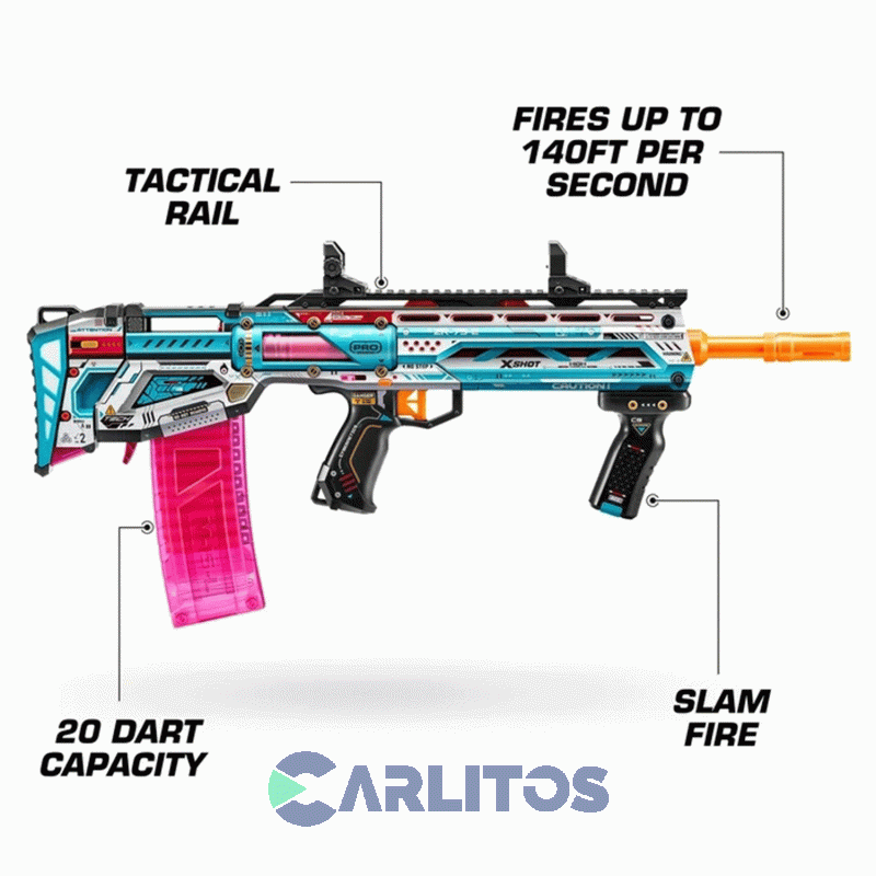 Pistola Lanza Dardos X-Shot Zuru Pro Series Longshot Skins 7472