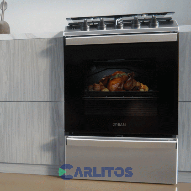 Cocina A Gas Drean 56 CM Acero Inoxidable Multigas Cd5614ai0