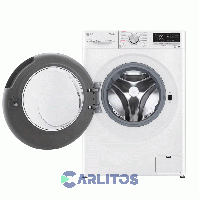 Lavasecarropa LG Inverter 9+5 Kg 1200 Rpm Blanco Wd90wvc4s6