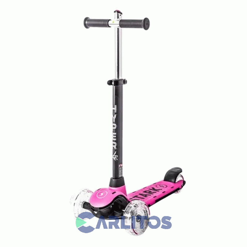 Monopatín Scooter Con Luz Stark Hyper Xr 5834 Rosa