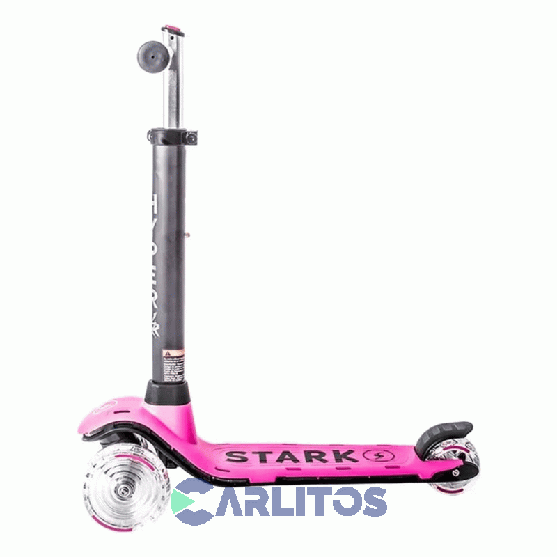 Monopatín Scooter Con Luz Stark Hyper Xr 5834 Rosa