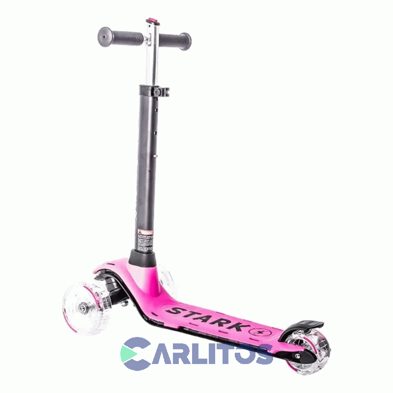 Monopatín Scooter Con Luz Stark Hyper Xr 5834 Rosa
