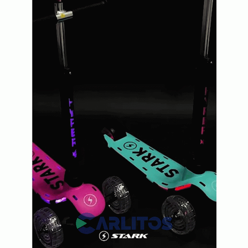 Monopatín Scooter Con Luz Stark Hyper Xr 5833 Azul