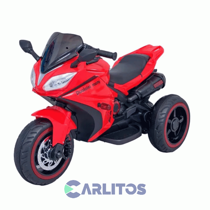 Moto Eléctrica SP Max Biemme 12 V Con Luces Y Sonido 9000 Roja
