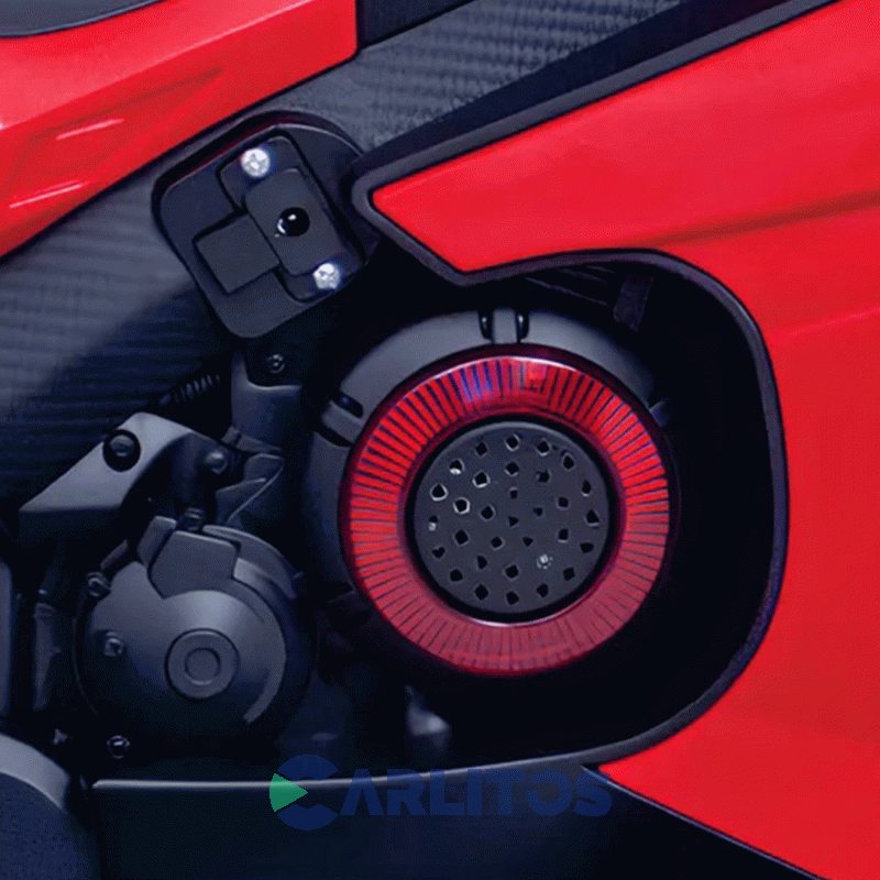 Moto Eléctrica SP Max Biemme 12 V Con Luces Y Sonido 9000 Roja