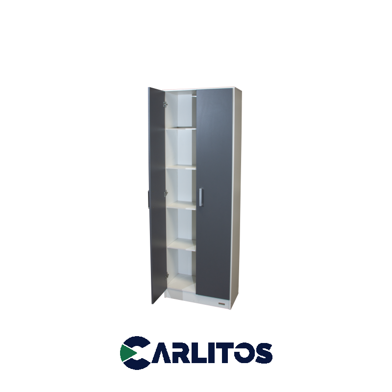 Organizador Multifunción 2 Puertas Platinum Blanco y Gris Grafito