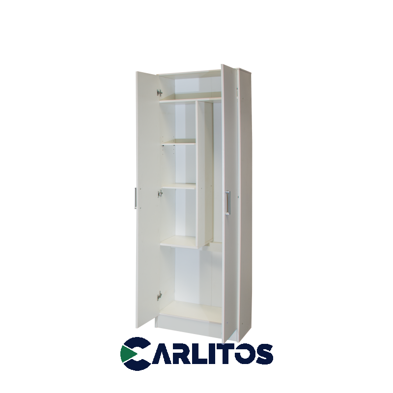 Organizador Multifunción Escobero 2 Puertas Platinum Blanco