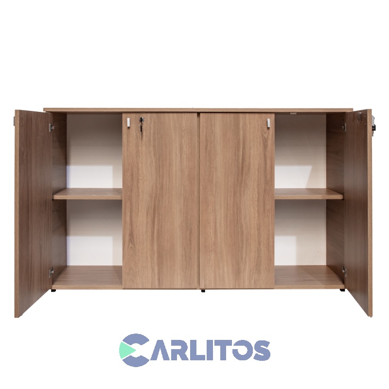 Biblioteca Profesional Baja 4 Puertas Platinum Acacia