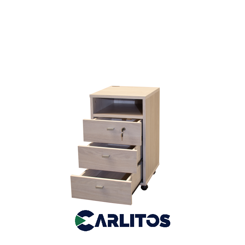 Cajonera Profesional 3 Cajones Platinum Gris Andino