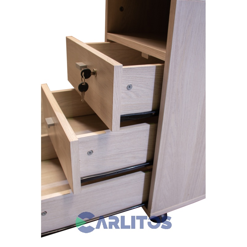 Cajonera Profesional 3 Cajones Platinum Gris Andino