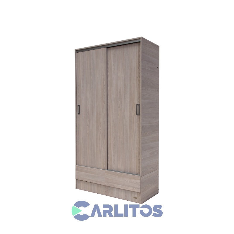 Placard 1.21 Mts Puertas Corredizas Platinum Gris Andino