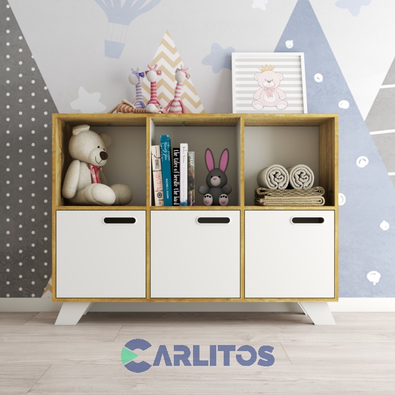 Juguetero Montessori Línea Nordic La Esperanza Atakama y Laqueado Blanco