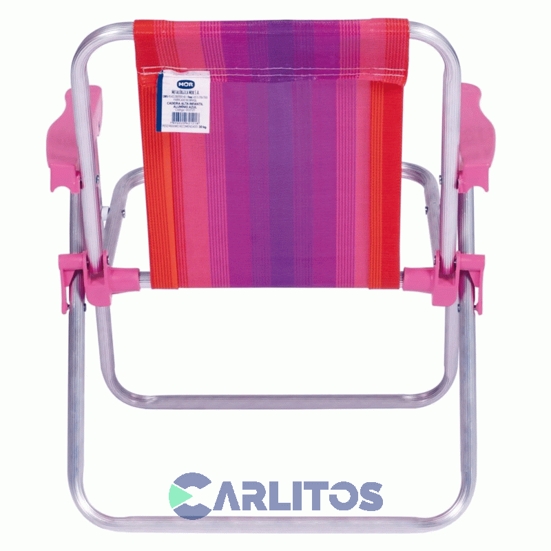 Sillon De Aluminio Infantil Fijo Rafia 2122 Rosa
