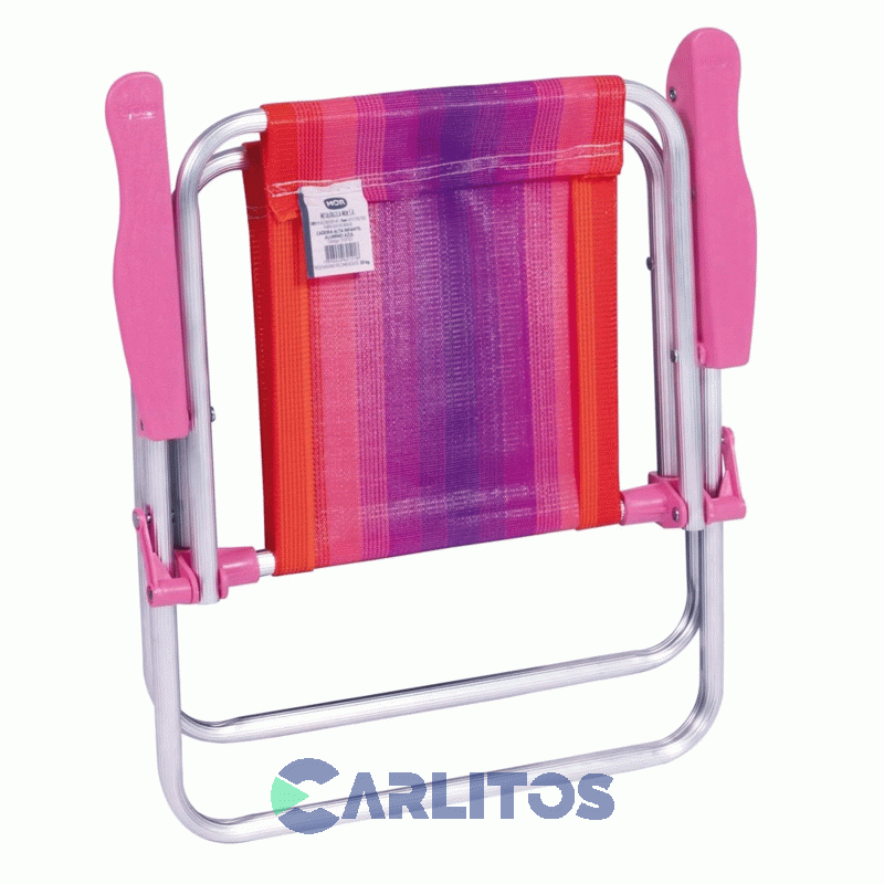 Sillon De Aluminio Infantil Fijo Rafia 2122 Rosa