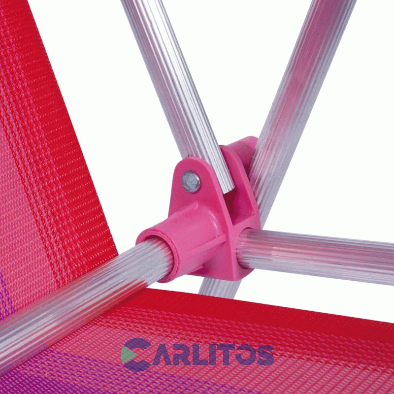 Sillon De Aluminio Infantil Fijo Rafia 2122 Rosa