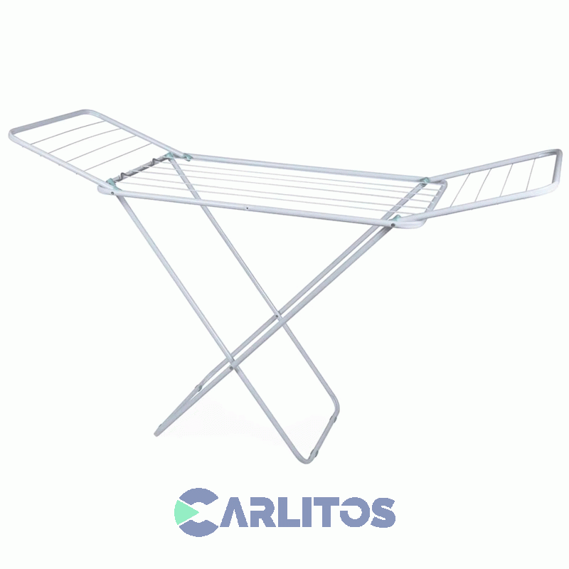 Tender De Pie Slim Con Aletas 6 Varillas Plegable Mor 6105 Blanco