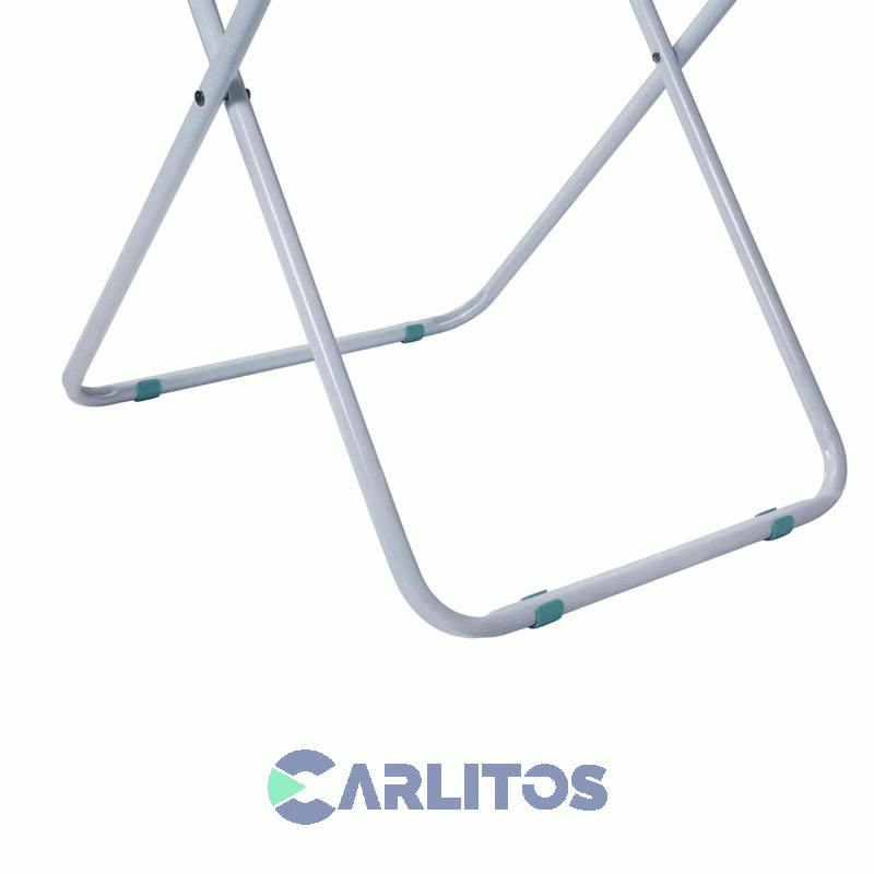 Tender De Pie Slim Con Aletas 6 Varillas Plegable Mor 6105 Blanco