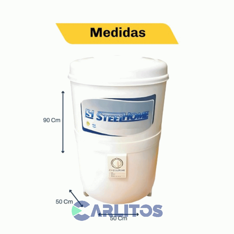 Lavarropa Carga Superior Steel Home 5 Kg Blanco Lrsh56sb0
