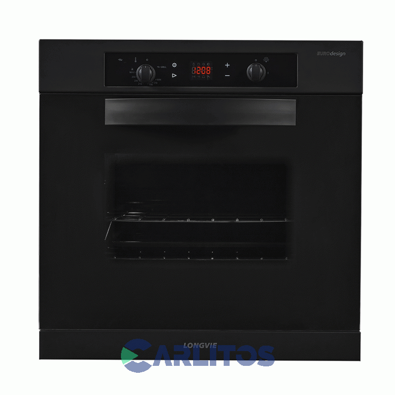 Horno A Gas Empotrable Con Grill Digital Longvie 60 Cm H6900Gt Grafito