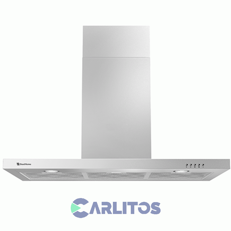 Campana Extractora Steel Home Acero Inoxidable Recta 90 Cm Sh-ct90s