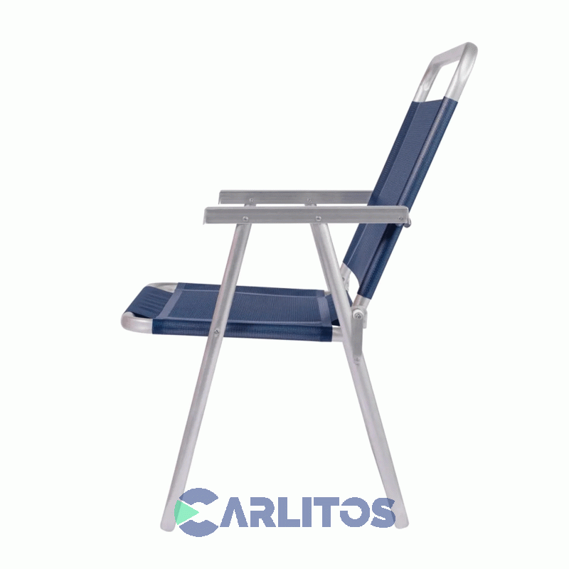 Sillón de Aluminio Oversize Tela Sannet Fijo Mor 2132 Azul Marino