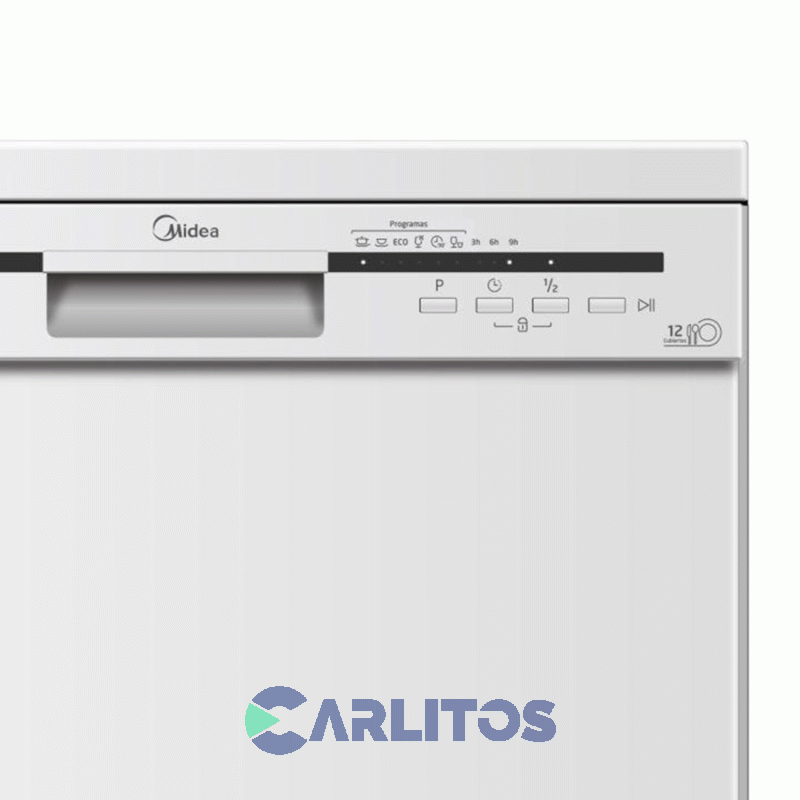 Lavavajilla Midea 12 Cubiertos Blanco De-312war1