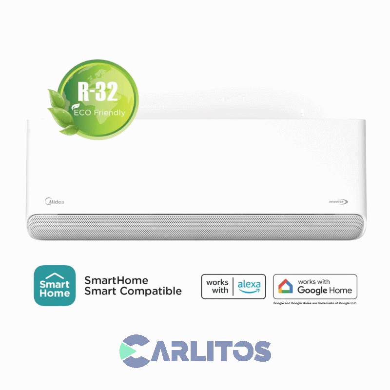 Aire Acondicionado Split Inverter Midea 3650 Watts Frio/Calor Mscbic-12h-n80f Breezeless