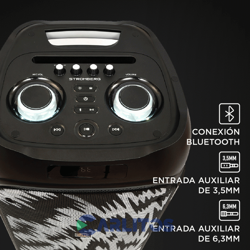 Parlante Torre Con Bluetooth Y Bateria Stromberg-Carlson 100 Watts Rms Nova