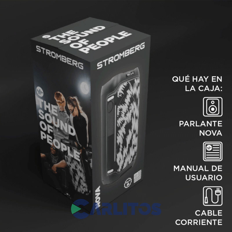 Parlante Torre Con Bluetooth Y Bateria Stromberg-Carlson 100 Watts Rms Nova