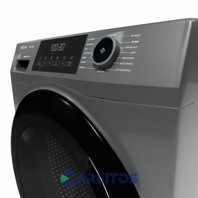 Lavasecarropa LG Inverter 8+5 KG 1400 RPM Gris Lscdr0805sg
