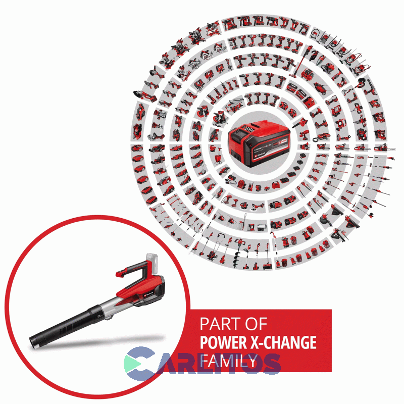 Soplador Inalámbrico Einhell 18 V 3433555 Gp-Lb 18/200 Li E-Solo