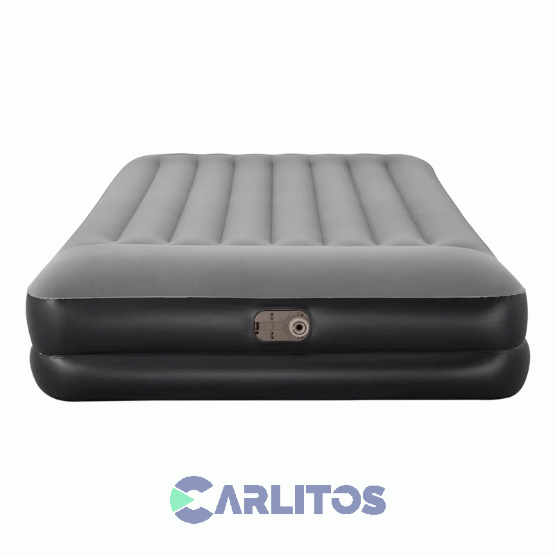 Colchon Inflable Doble Con Inflador Electrico 203 X 152 X 46 Cm Bestway 67403