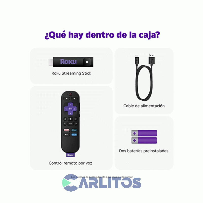 Smart Box Con Control Remoto Roku Streaming Stick