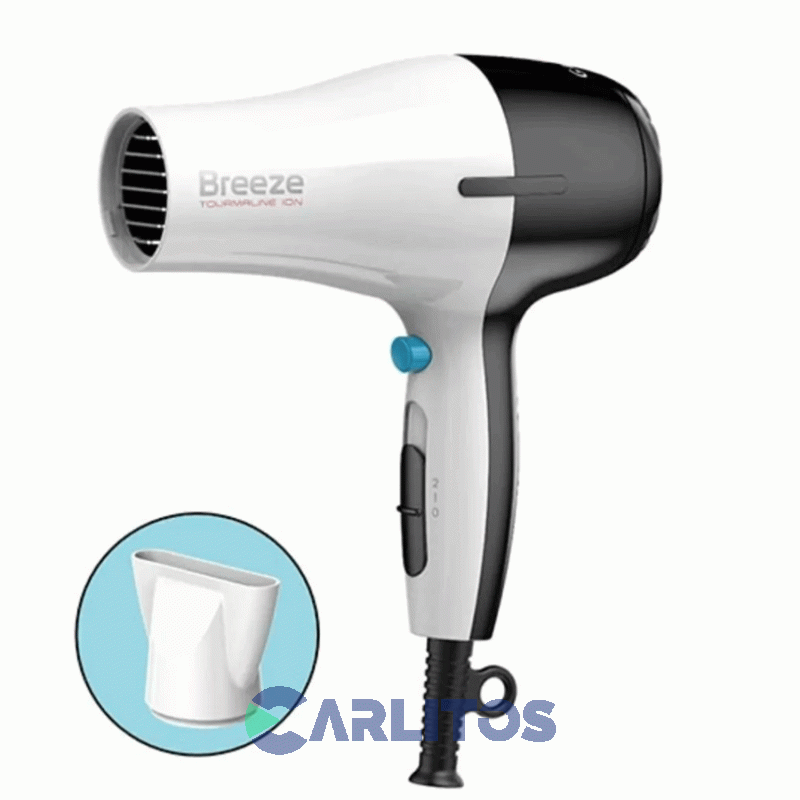 Secador De Pelo Ga.Ma Breeze 2100 Watts Arg Blanco Y Negro