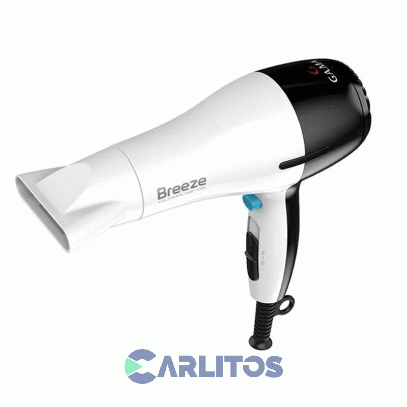Secador De Pelo Ga.Ma Breeze 2100 Watts Arg Blanco Y Negro