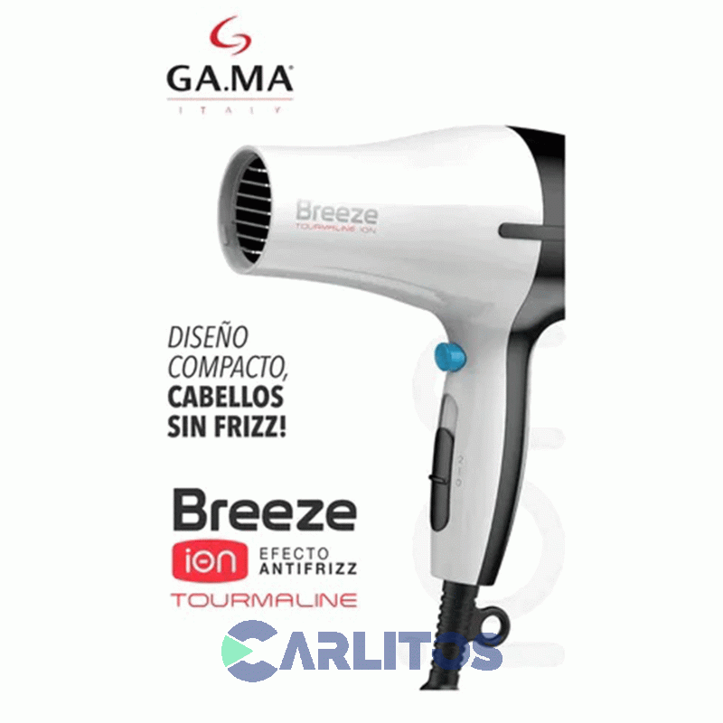 Secador De Pelo Ga.Ma Breeze 2100 Watts Arg Blanco Y Negro