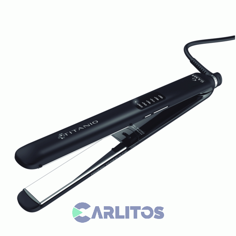 Planchita De Pelo Ga.Ma Cp14 Led 4D Titanio Arg