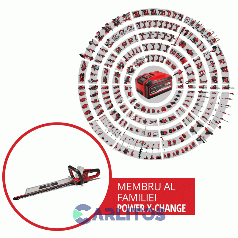 Cortacerco Inalámbrico Einhell 18 Volts Espada 62 Cm 3410930 Arcurra 18/55 Li-Solo