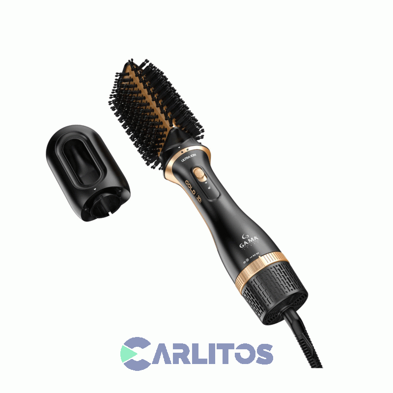 Cepillo Modelador De Pelo Ga.Ma Multistyler Gold Ion 3D Arg
