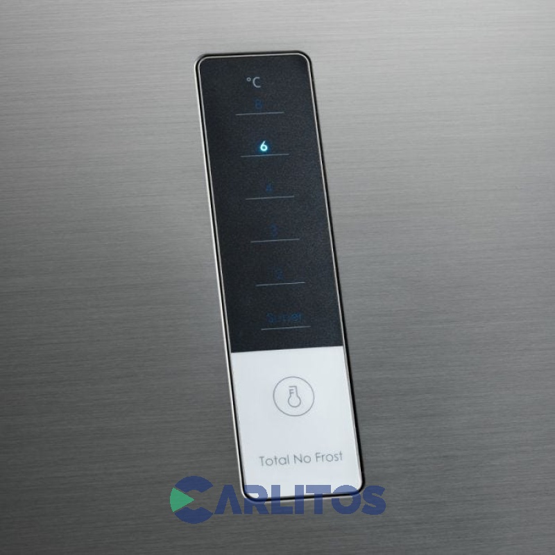 Heladera No Frost Midea Combi Inverter 300 Litros Acero Inoxidable Mdrb424fge46a-w