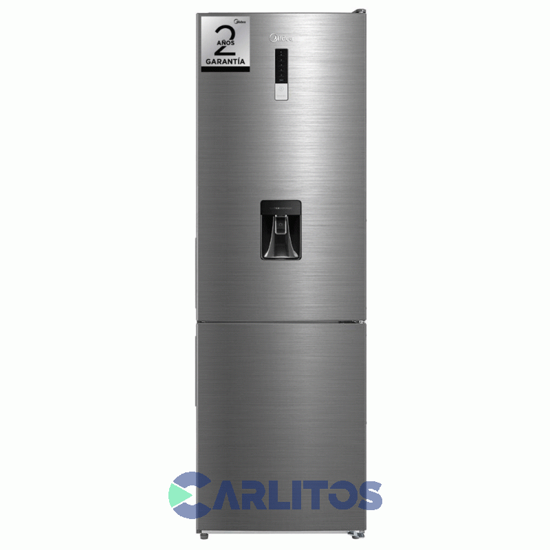 Heladera No Frost Midea Combi Inverter 300 Litros Acero Inoxidable Mdrb424fge46a-w