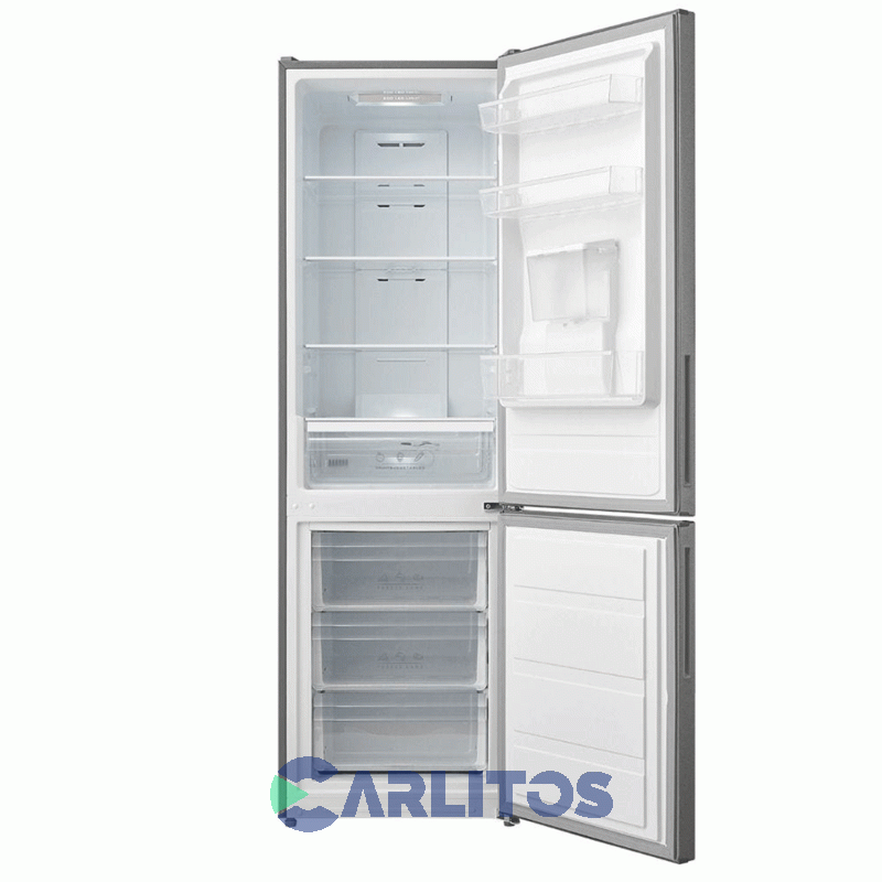 Heladera No Frost Midea Combi Inverter 300 Litros Acero Inoxidable Mdrb424fge46a-w
