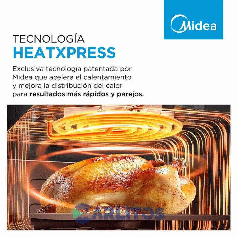 Freidora De Aire Midea Digital Negra Af-Dw85bar1