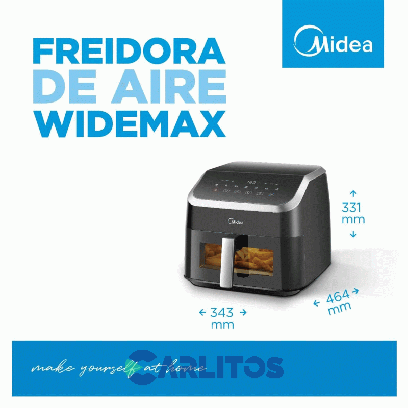 Freidora De Aire Midea Digital Negra Af-Dw85bar1