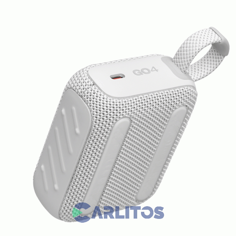Parlante Portátil JBL Con Bluetooth Y Batería 4.2 Watts Rms Go Go4whtam Blanco